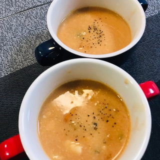 シチューのリメイク♡クリーミーなトマトスープ